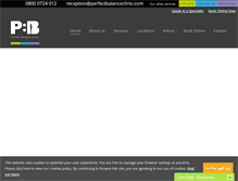 Tablet Screenshot of perfectbalanceclinic.com